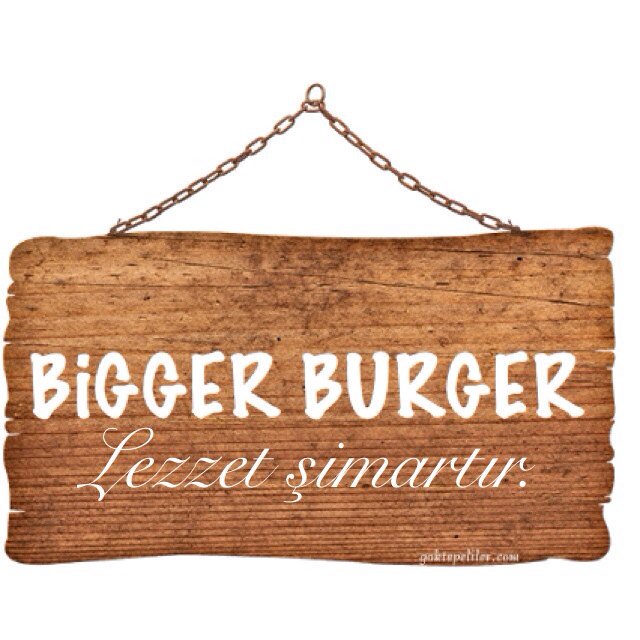 BIGGER BURGER  . Rüzgarlıbahçe Mah. Cumhuriyet Cad. Ayaz Sok. No:1/C Kavacık/İstanbul Tel:0216 425 32 62