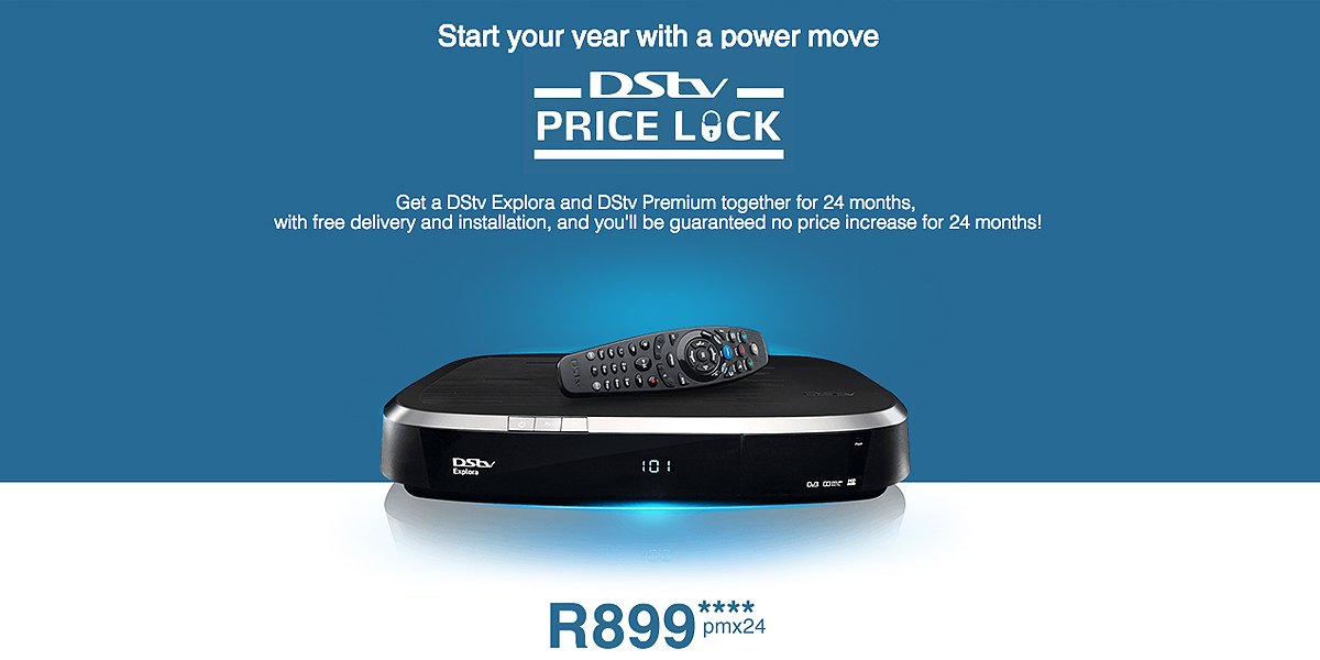 Start 2016 with a power move with DStv Price Lock! You want to check ...