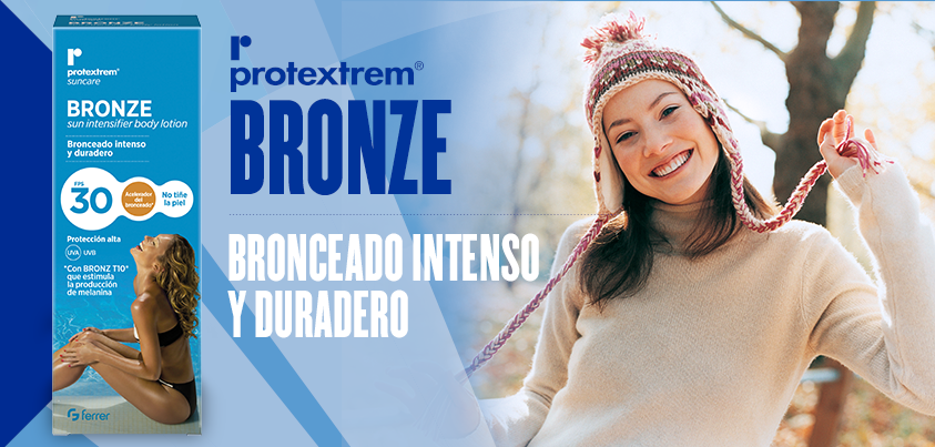 Protextrem's tweet photo. Protextrem Bronze estimula el #bronceado natural provocando que tu cuerpo fabrique su propia melanina. https://t.co/tPBfRx8ni1