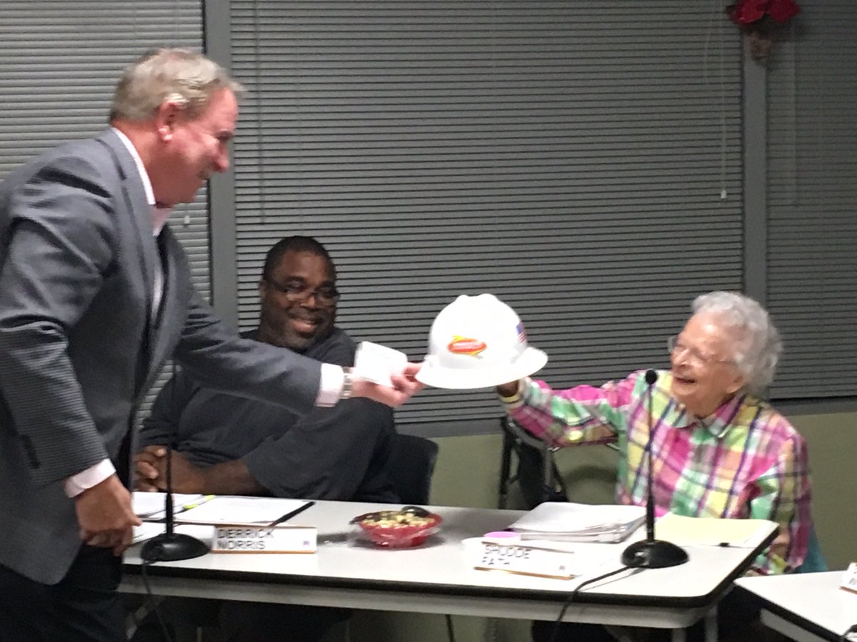 austinenergy's tweet photo. Shudde Fath has served as a Electric Utility Commissioner for more than 3 decades. Happy 100th birthday, Shudde! https://t.co/2t6DAY6YCb