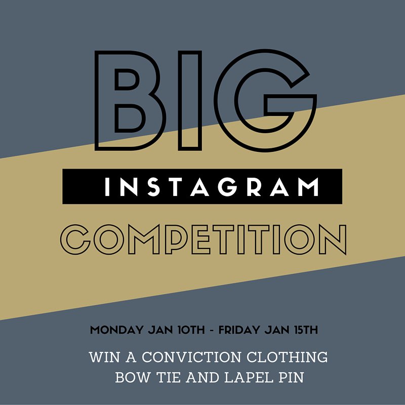 We're hosting our Big #Instagram #Contest, win a free #bowtie AND #lapel pin. Enter today! bit.ly/CCinstacomp