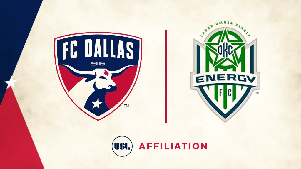 FCDallas's tweet photo. BREAKING: FC Dallas is excited to announce our @USL affiliation with @EnergyFC! --> https://t.co/EQQqMly9I4 https://t.co/4X0Bxe4sSe