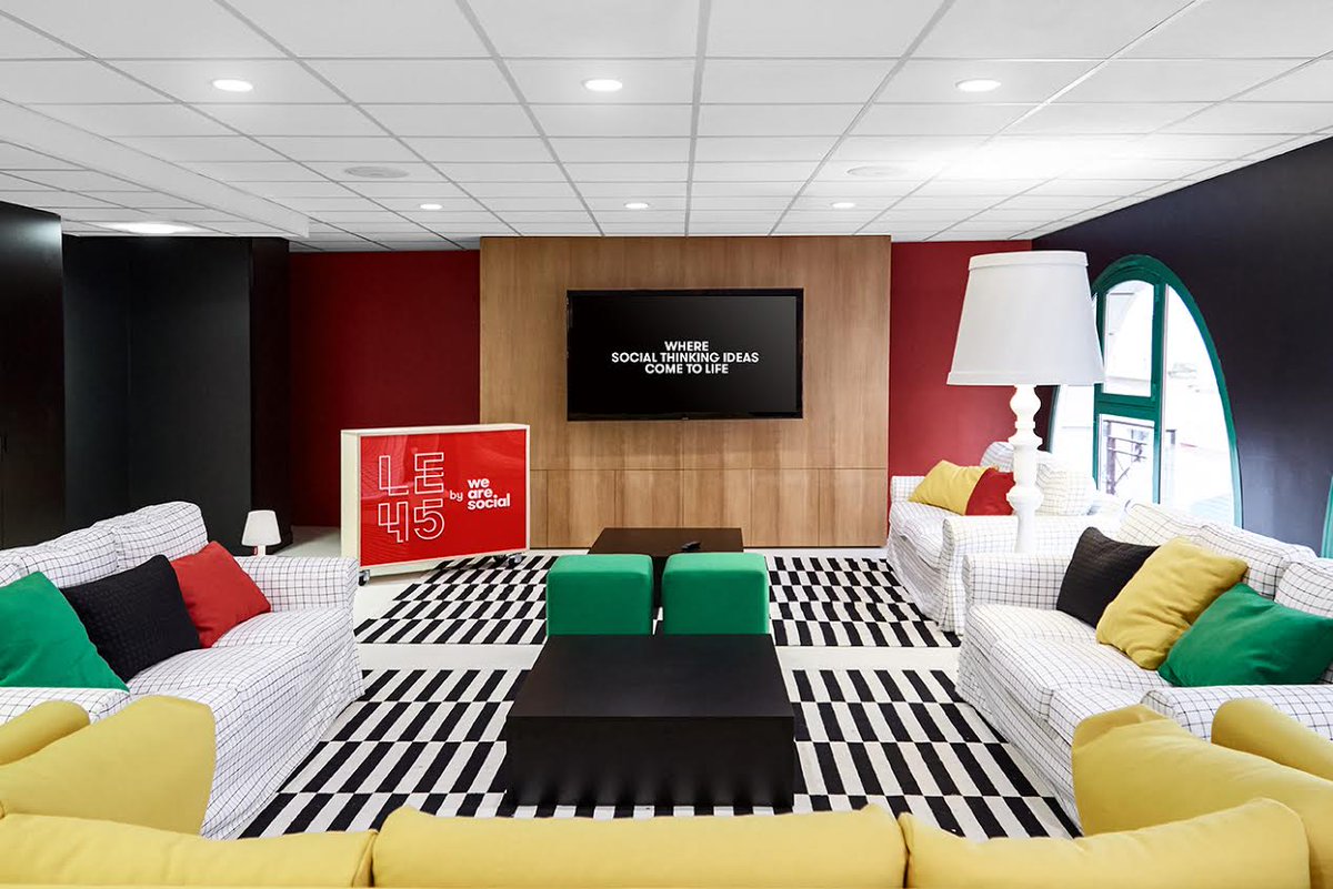 INfluencialemag's tweet photo. C'est bien ça ! @wearesocialfr ouvre LE45 , sa marque événementielle doublé d'un espace  collaboratif et d’échanges https://t.co/yeEZN31J1k