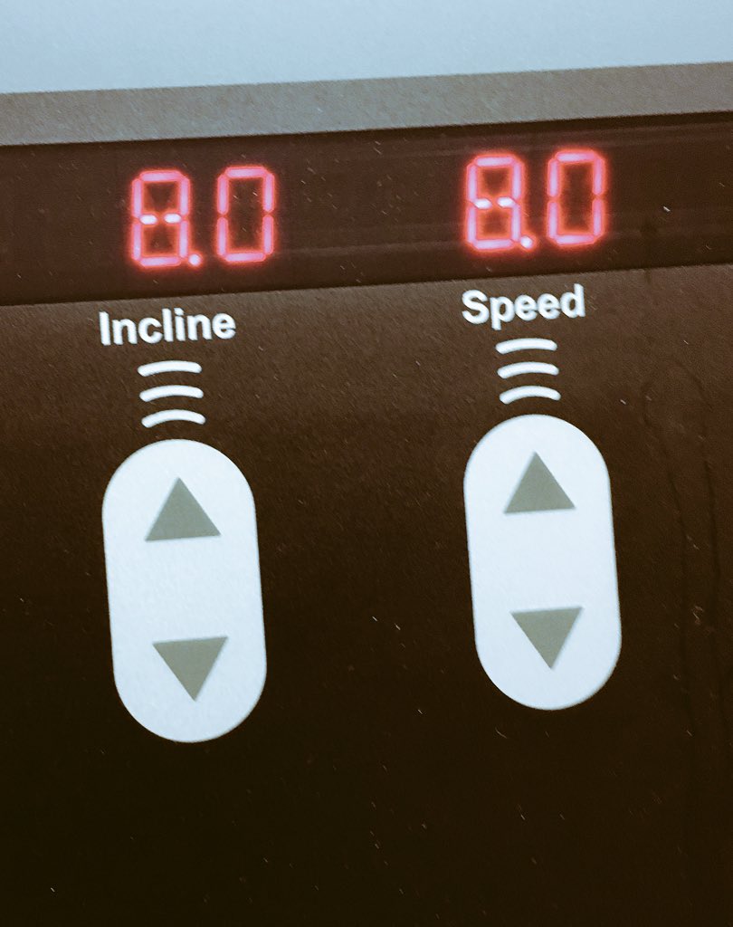 thomjeff's tweet image. Treadmill interval day. 6x6, 7x7 and 8x8. Outdoor run after work when it's light out. #runnb