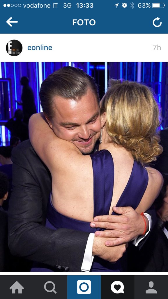 LaZitellaAcida's tweet photo. Ok Bowie, ma parliamo di questo  #LeonardoDiCaprio #globes https://t.co/9vpV9pJxWz