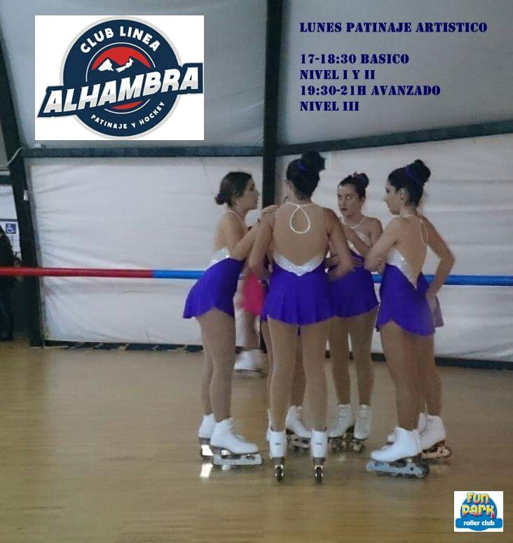 LineaAlhambra's tweet photo. Hoy lunes clases #pal #patinaje artístico línea. Te lo vas a perder. 17h Grupo Básico 
19:30h Grupo Avanzado https://t.co/gzYhIgmN7G