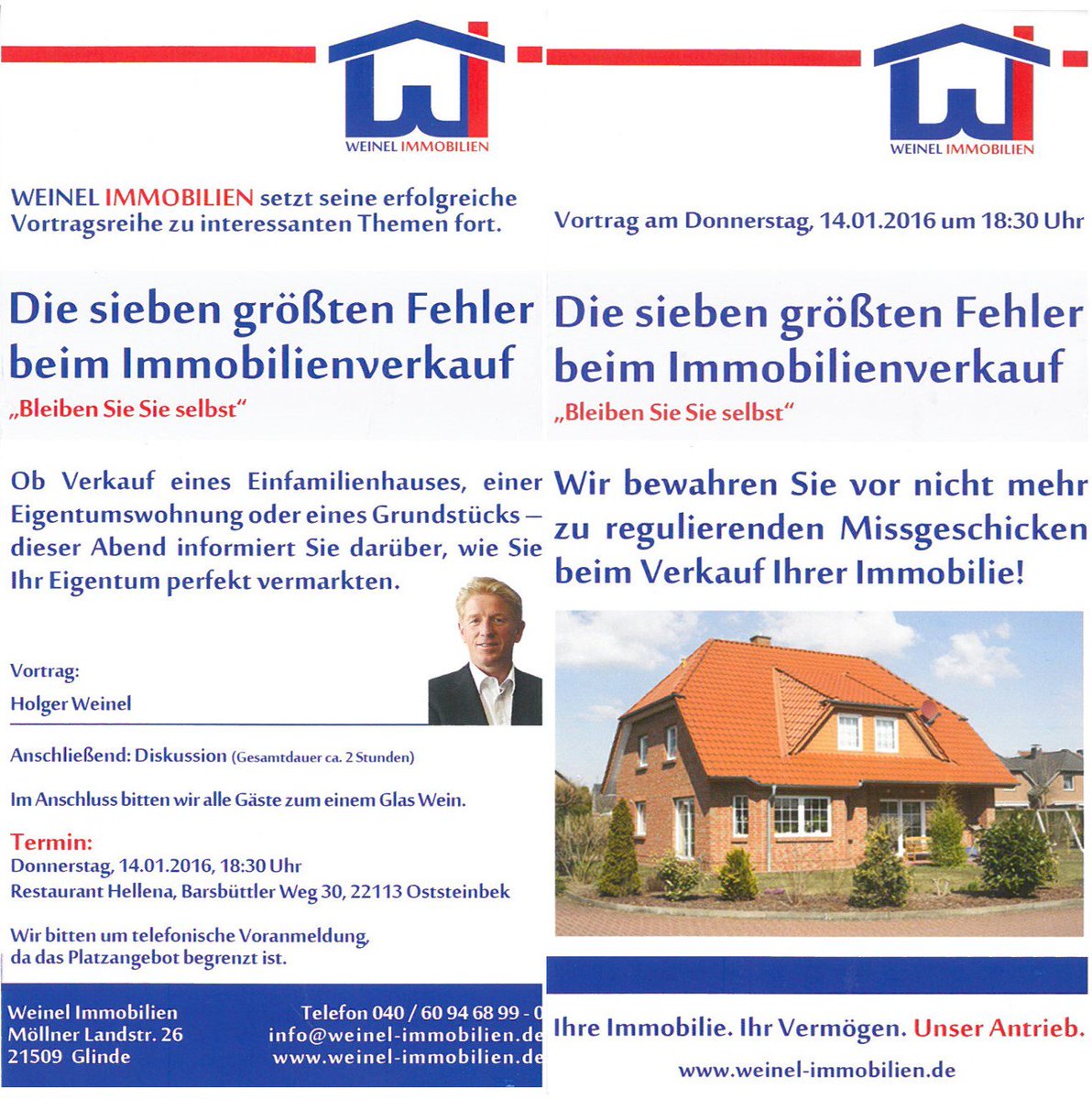 #WeinelImmobilien #Vortragsreihe wird in #Oststeinbek fortgesetzt