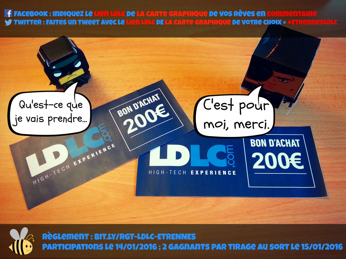 LDLC's tweet photo. #EtrennesLDLC 🎁 À gagner aujourd'hui : 2 Bons d'achat de 200 € ! Instructions sur l'image ! https://t.co/DNOEtIBNQ9 https://t.co/Q8HfOJ1ffO