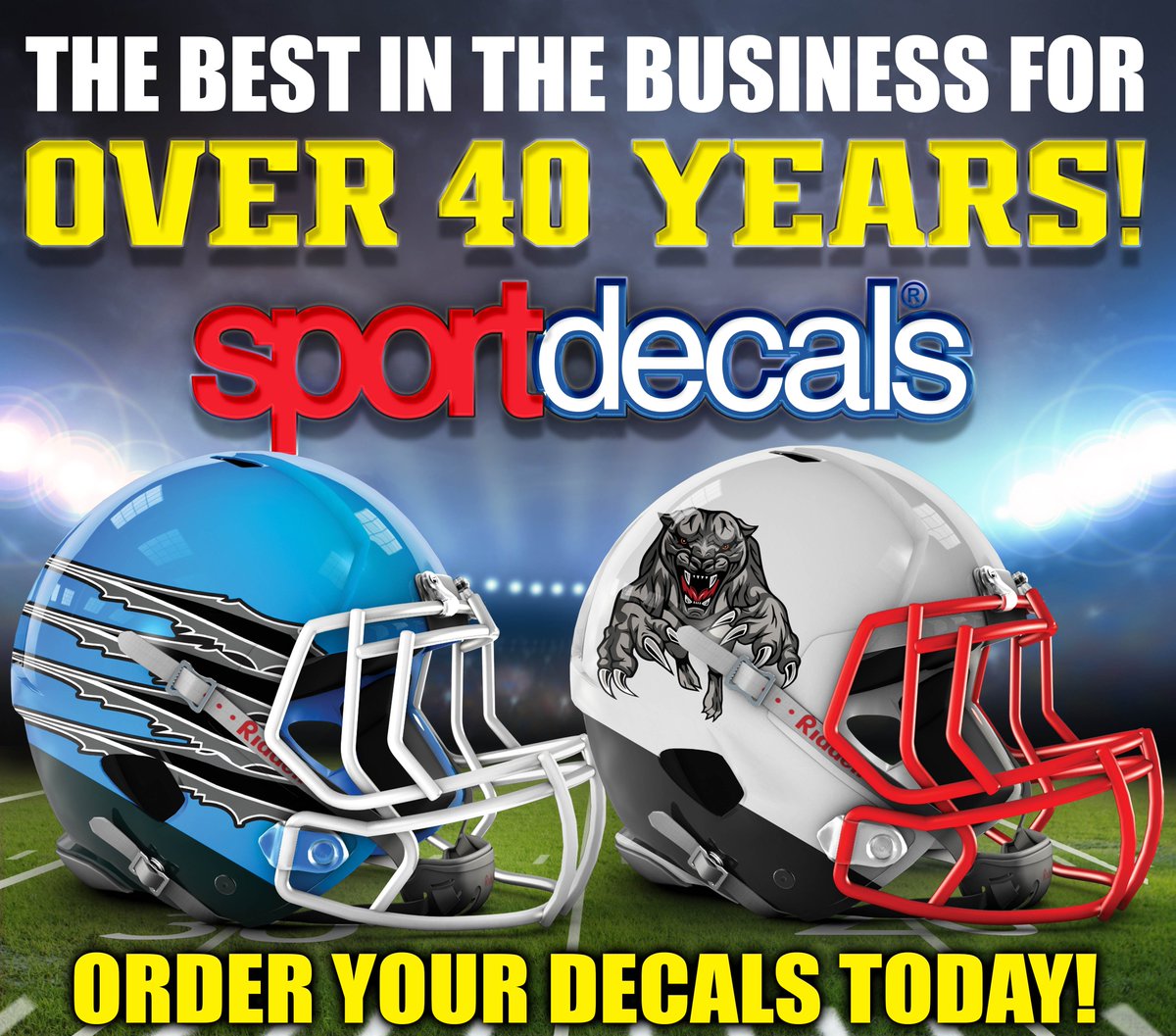 Sportdecals's tweet photo. #HelmetDecals #FootballDecals #CustomDecals #Sportdecals
Order today! (800) 435-6110 or https://t.co/y0YkksRzQX https://t.co/7WRvqpNUyz
