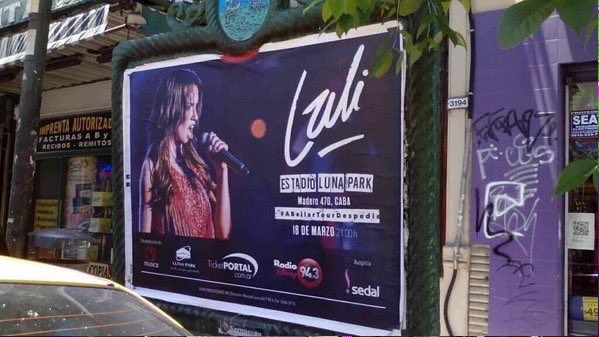 lali___forever's tweet photo. Con ganas de que llegue el #ABailarTourDespedida al Luna Park! 🎤🎶💃🎉✨💥🔜 @laliespos @LaliMusica https://t.co/NJl1bY227s
