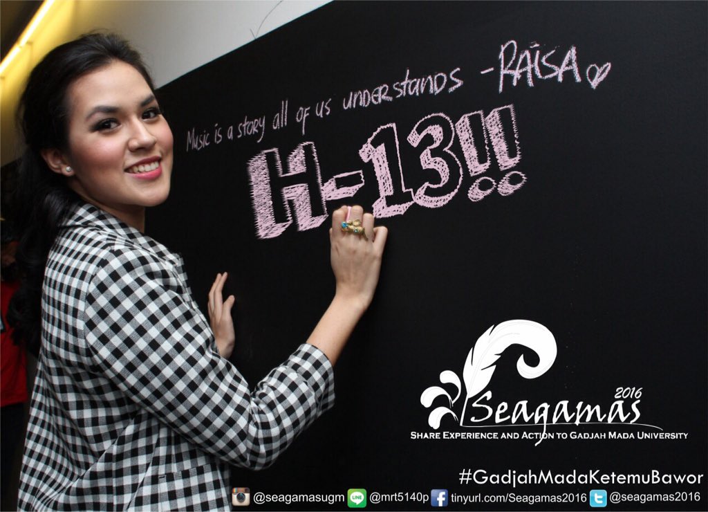 Wah neng Raisa udah ngingetin SEAGAMAS kurang 13 HARI LAGI!Raisa aja udah gak sabaran mau SEAGAMAS masa kamu enggak?