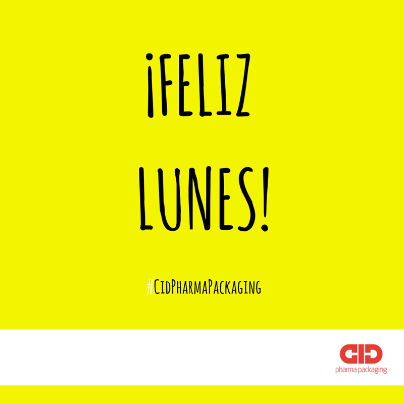 CIDPHARMAPACK's tweet photo. ¡Feliz inicio de semana! #CidPharmaPackaging #BuenLunes https://t.co/iYmXViZ83w