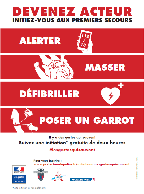 Dès le 16/01 initiez-vous à #lesgestesquisauvent avec la BSPP. Renseignements et inscription bit.ly/22Veqlx