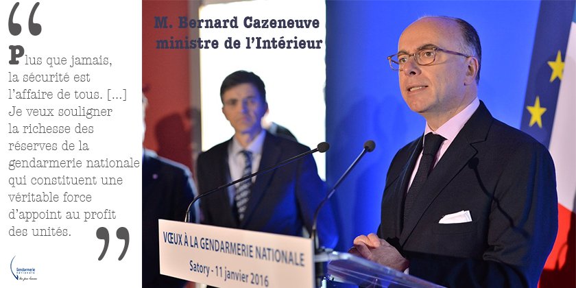.<a href="/BCazeneuve/">Bernard Cazeneuve</a> a salué le travail des 25 000 citoyens engagés ds la #réserve opérationnelle #AVotreService