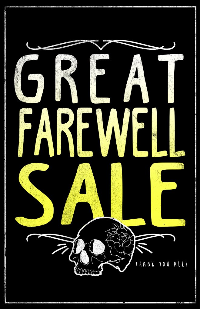 We're sorry to announce that we'll be closing 6 of our 7 stores in a few weeks. Place Versailles will stay opened.