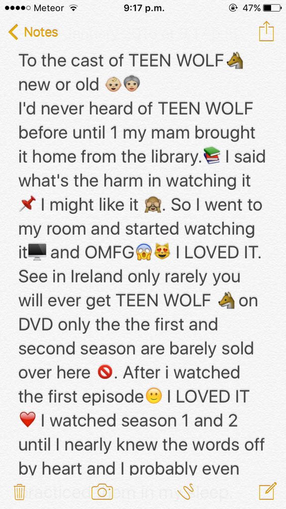 TEENWOLFLOVVER's tweet image. Give it a read😊 I want this to reach the cast of TEEN WOLF🐺❤️@dylanobrien @tylergposey @hollandroden @shelleyhennig