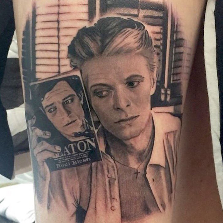 #RIPDavidBowie
#Tattoo work by #davidcorden 
#davidbowie #ziggystardust SaveMyInk.com