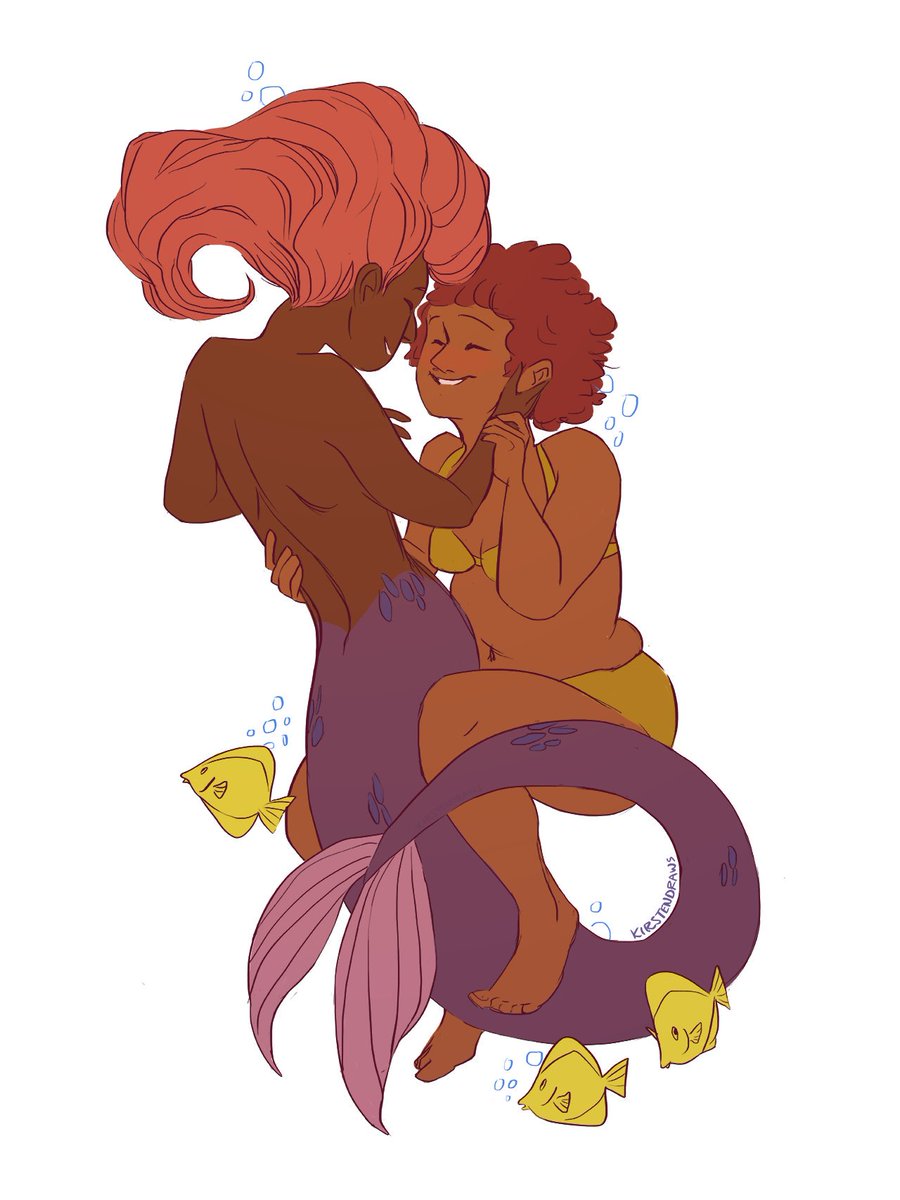 wikimermaids's tweet photo. (c) kirstendraws on tumblr https://t.co/K8YZdIo1qj