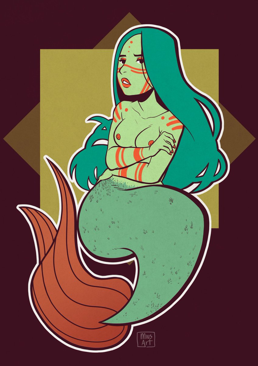 wikimermaids's tweet photo. (c) miusart on tumblr https://t.co/CsQAGGKenl