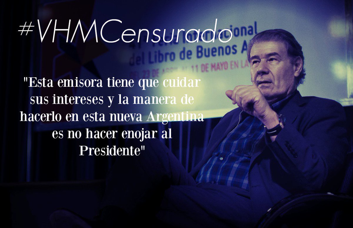 teleSURtv's tweet photo. .@vh590 fue despedido de la emisora #Argentina, Radio Continental #VHMCensurado https://t.co/99VTFbVrH5 https://t.co/VZUnZaUx8H