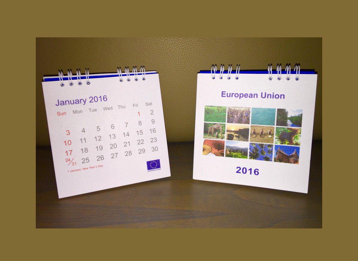 Perlu kalender2016? Utk bisa dpt #freeEU2016calendar: retweet. Dan follow <a href="/DubesUniEropa/">Denis Chaibi</a> &amp; <a href="/EUAmbASEAN/">EUAmbASEAN</a>. Berakhir15/1