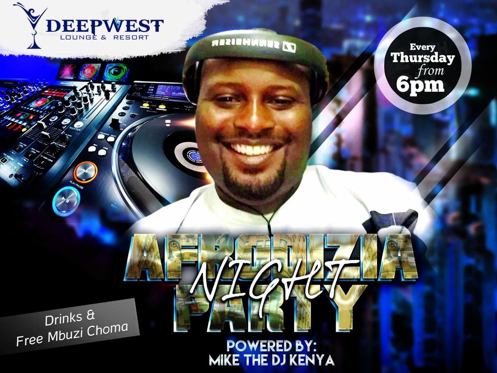 TheDeepWestKe's tweet photo. This and every Thursday, get the best of Rhumba and Afrodizzia with @mikethedjKenya. Free mbuzi choma will be served https://t.co/SLzwjynNO1