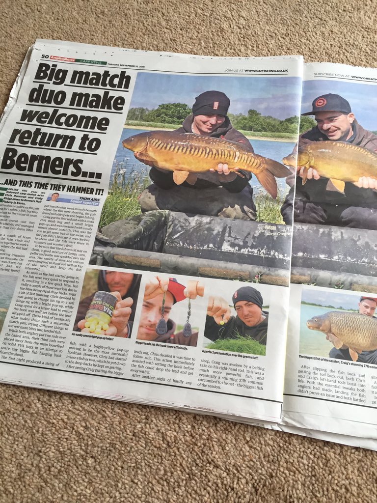 82_ridge's tweet photo. Angling times feature in the summer @DNA_Baits @TaskaCarp https://t.co/VIdUUZaepX