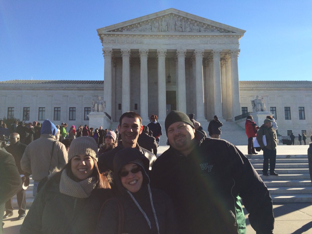 NYSUTSRO's tweet photo. NYSUT staff &amp; R&amp;F at SCOTUS rallying against Friedrichs @nysut https://t.co/xsVj6qmoyb
