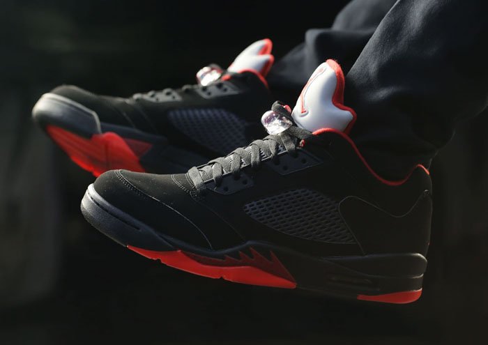 jordan 5 low alternate 90 on feet