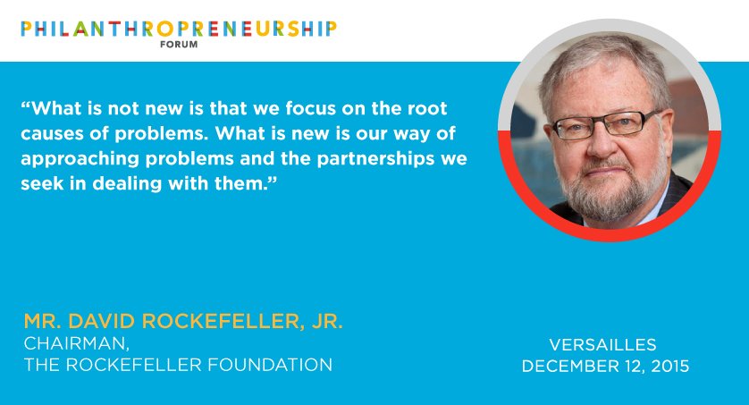 PhilEnt_Forum's tweet photo. What is new in #philanthropy? David Rockefeller Jr. shared his opinion at #TPF15 https://t.co/DjGmp62Gnj https://t.co/dh7KD8O3e6