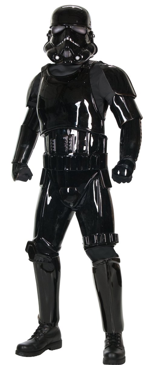 ThePCMStore's tweet image. The shadow trooper. Black #Stormtrooper  super delux actors costume official #StarWars outfit. Buy it here.  On sale