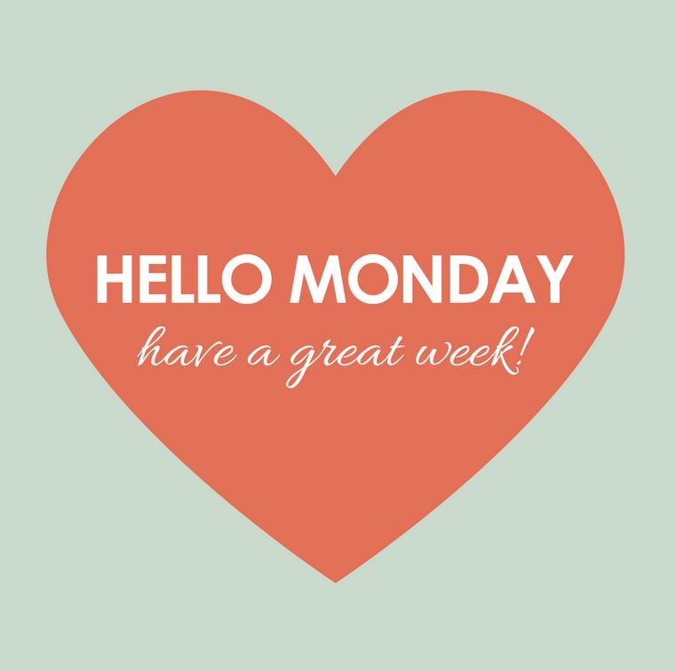Already the second Monday of the new year! How are the resolutions coming?