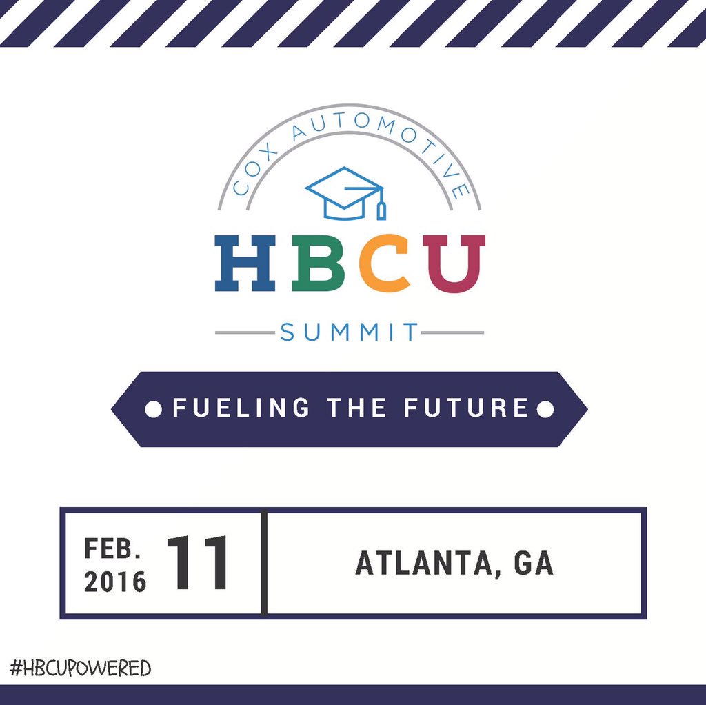 GaDaughter08's tweet photo. We are excited to be hosting our 2nd Annual Cox Automotive HBCU Summit @CoxAutoCampus #HBCUPowered https://t.co/DnqEPT1Hji