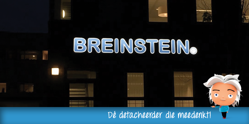 BreinsteinNL's tweet photo. Onze nieuwe gevelreclame! Wij gloeien in ieder geval van trots! #breinstein https://t.co/XNWgENGMKU