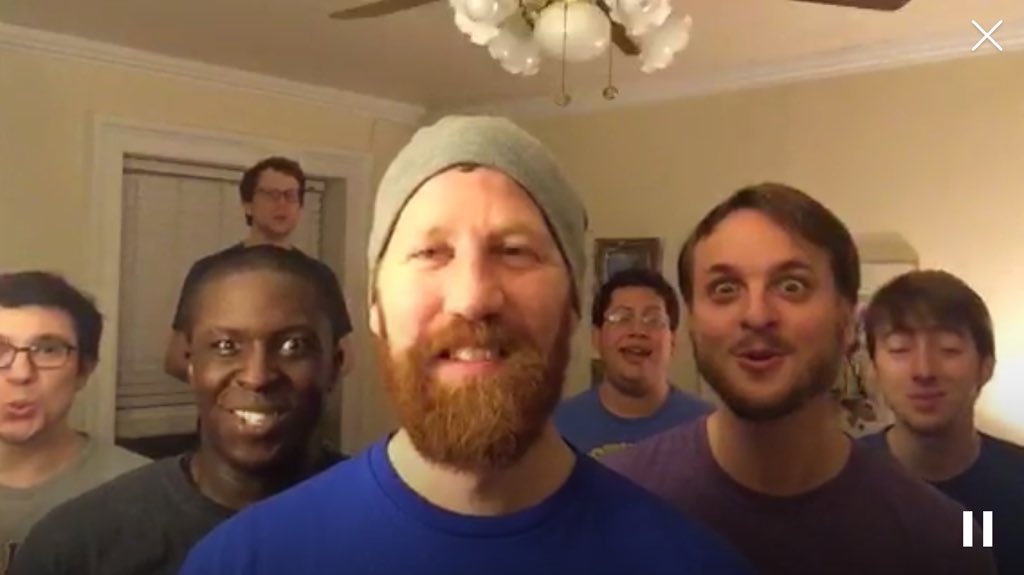 LowKeyAcappella's tweet photo. Last night's rehearsal provided a whole new definition to "serious face". 🤔 #acaproblems

https://t.co/rB39UxRFl8 https://t.co/PKwMkjLFv0