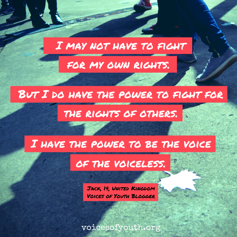 UNICEF's tweet photo. Wise words Jack. More inspiring posts by youth, for youth via @voicesofyouth. https://t.co/w6piJNopvs