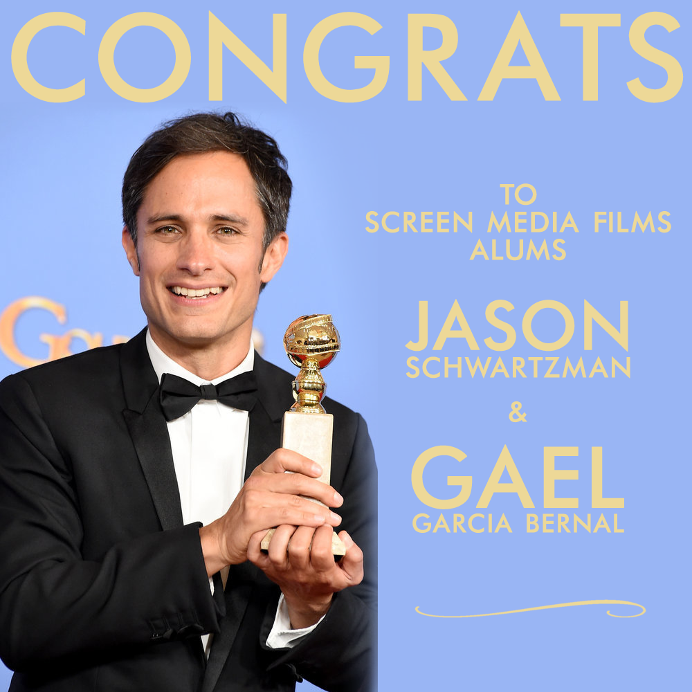 Congrats to Jason Schwartzman &amp; Gael Garcia Bernal, stars of <a href="/7CBmovie/">7 Chinese Brothers</a> &amp; #Zoom, on winning #GoldenGlobes last night!