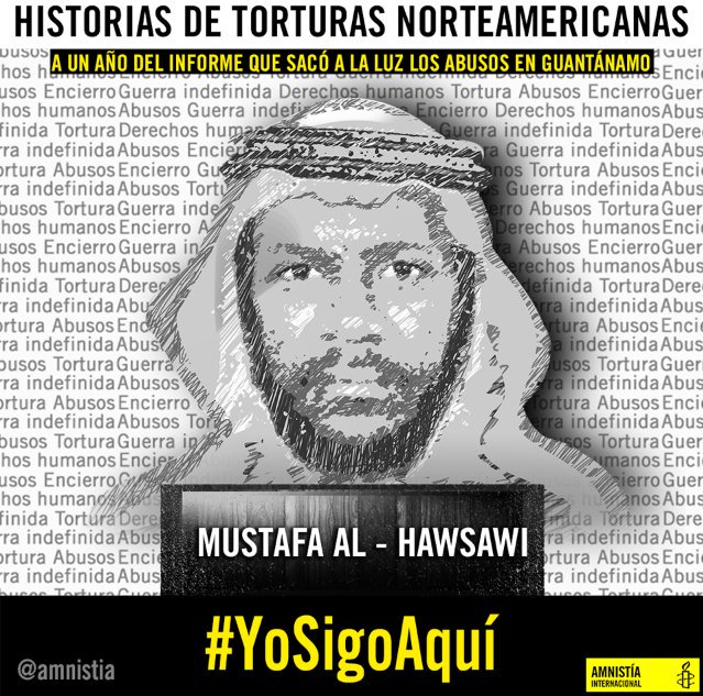 aiven_miranda's tweet photo. Pedimos CERRAR Guantánamo!!! #MustafaAl-Hawsawi #YoSigoAquí #Observa https://t.co/Q7aaKdmqps @amnistia @BarackObama https://t.co/Pz0Qz8Dj8Y