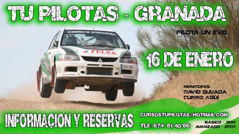 Este fin de semana estaremos en Granada, con tandas de Rally.
Circuito de Padul y con Curro Agüi y <a href="/davidquijada88/">David Quijada</a>