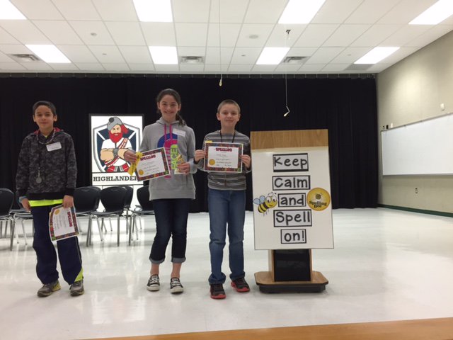 McAndrew's 3rd Annual Spelling Bee competition was held today!  Great job to our 1st, 2nd and 3rd place winners!