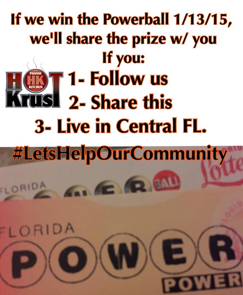 hotkrust's tweet photo. Dear @Mayor_Jacobs #LetsHelpOurCommunity if we win the #Powerball, We'll share the prize w/ everyone who... https://t.co/xf12ZEzZBh
