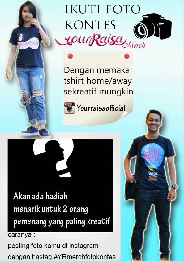 yourRaisa_Dpok's tweet photo. Ikuti foto kontes w/ @YRmerch :) akan ada hadiah u/ 2org pemenang yg paling kreatif,tunjukan kekreatifan kalian guys https://t.co/DWlRgJkCLE
