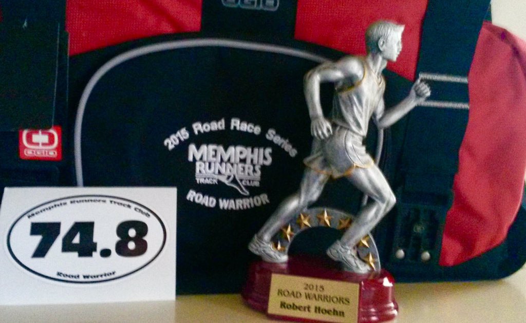 LosLocosRacing's tweet photo. Robert Hoehn earned "Road Warrior" status in @memphisrunners Road Race Series! #memrun #LocosRun https://t.co/DWCgOCRKrW