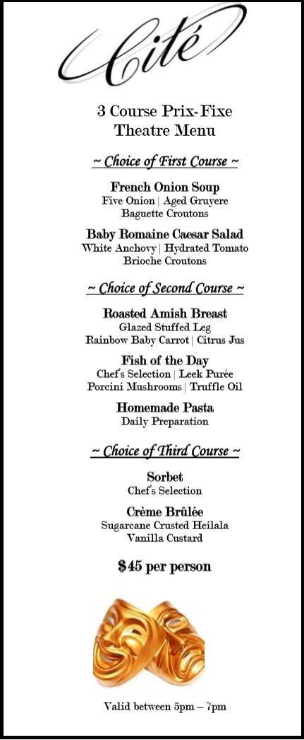 VIPBidding's tweet photo. New 3 course prix-fixe menu from @CiteChicago  available thru 3/15 - hours 5pm-7pm https://t.co/FnjUVFVhgt
