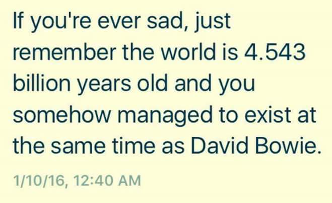 J9sWebOfWeb's tweet image. My heart is heavy over the loss of my all time favorite artist, #DavidBowie. Rest in peace you rock star from Mars.