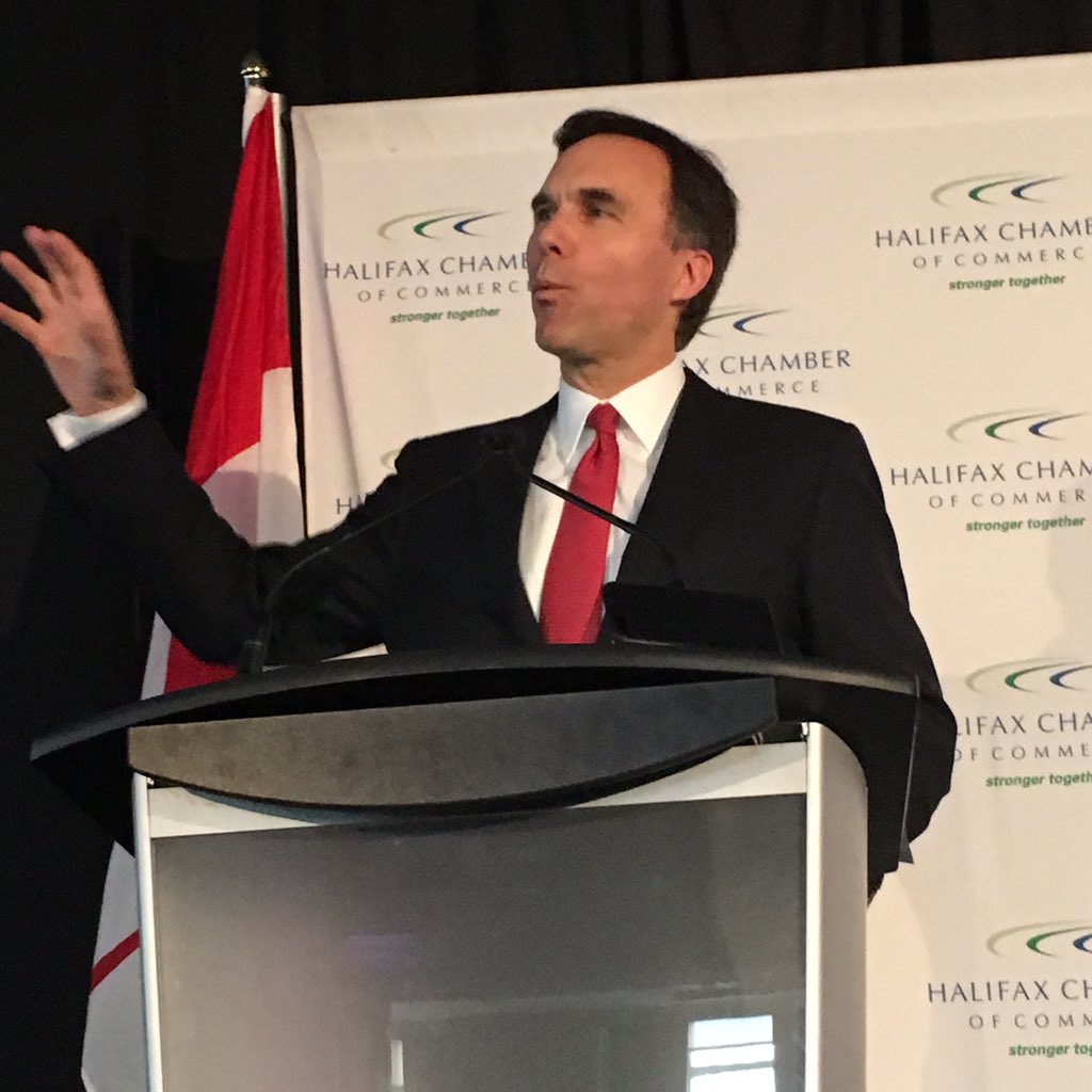 AndyFillmoreHFX's tweet photo. Wonderful opportunity to have Finance Minister @Bill_Morneau join us at @halifaxchamber - great remarks! #hccmorneau https://t.co/eADqHKpBdU