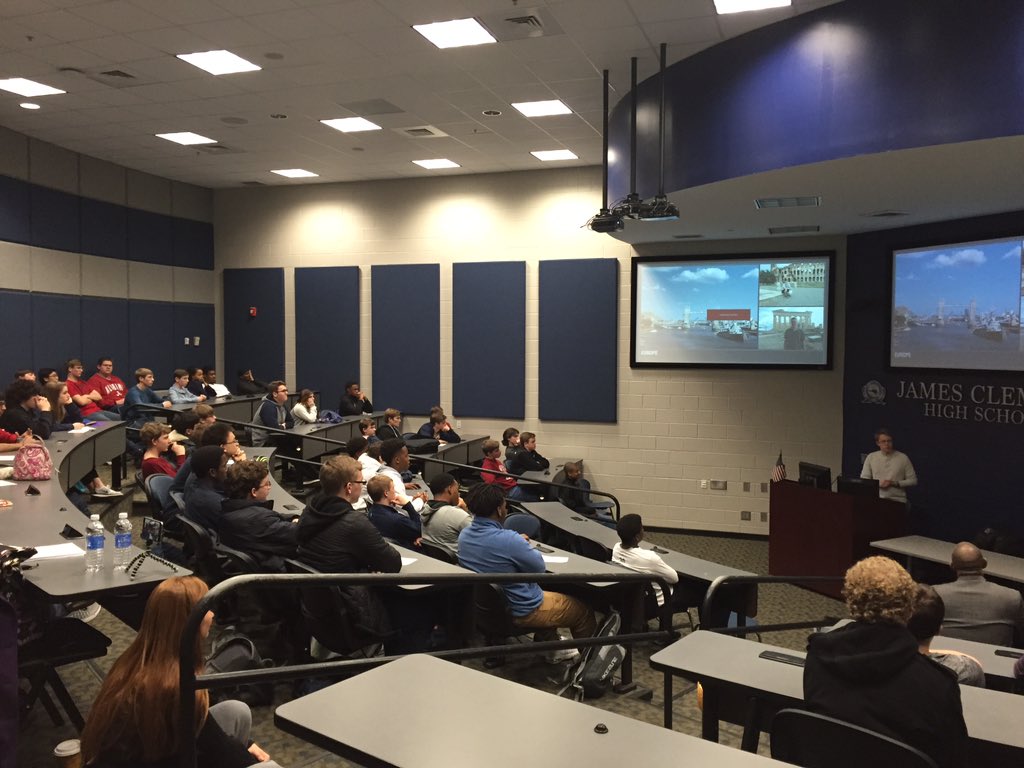 Matt Guthmiller –the youngest person to fly solo around the world shares story with JC students