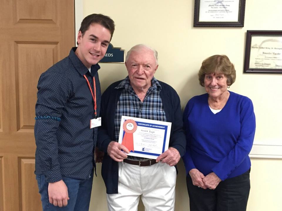 FOXRehab's tweet photo. Howard earned the FOX Resident Spotlight Award for #ChestnutKnoll's memory support neighborhood. #FoxOptimalLiving https://t.co/iimFYorJdg