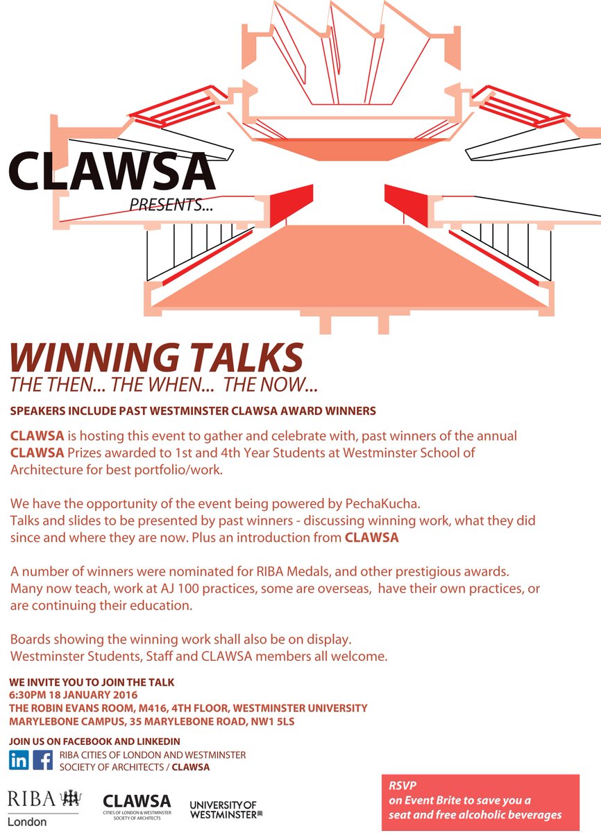 Happy 2016! Join us for the first talk of the year titled CLAWSA Winners Talk on the 18 Jan tinyurl.com/hk6rfzu