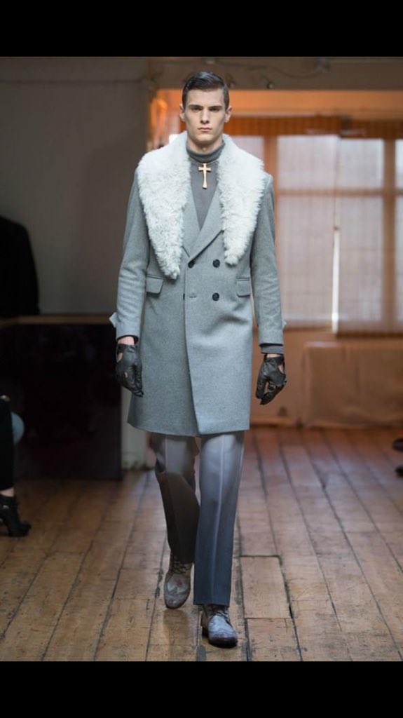 London fashion week model Cosmin Fratila presents for Florin Dobre #ruedesmodeles <a href="/IMGmodels/">IMG Models</a>